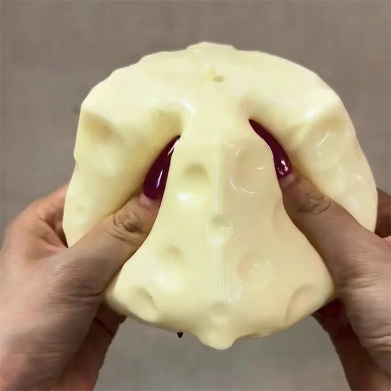 Jumbo Cheese Cube Squishy Stress Ball