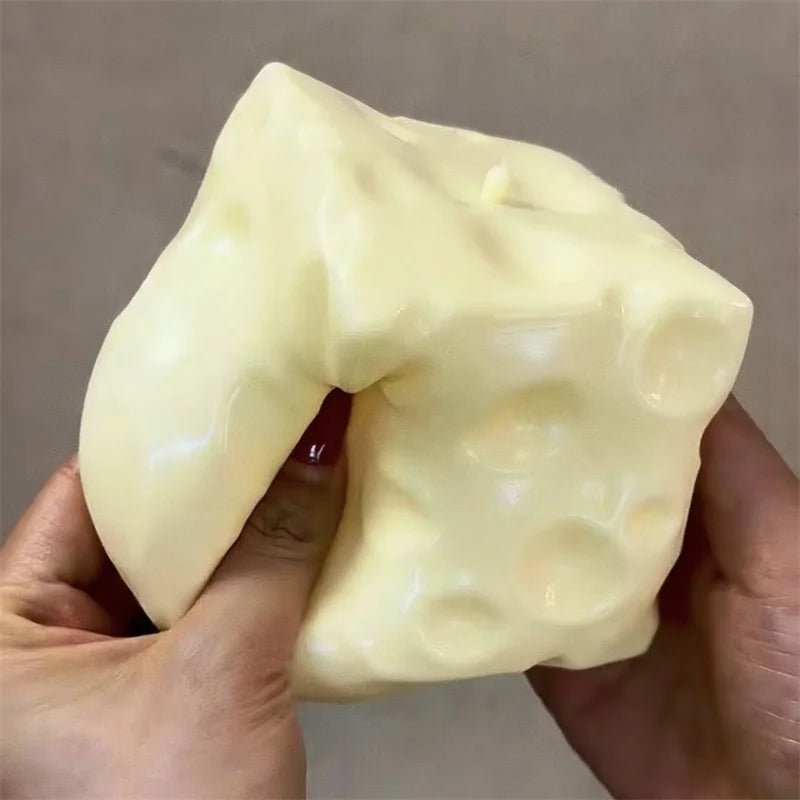 Jumbo Cheese Cube Squishy Stress Ball