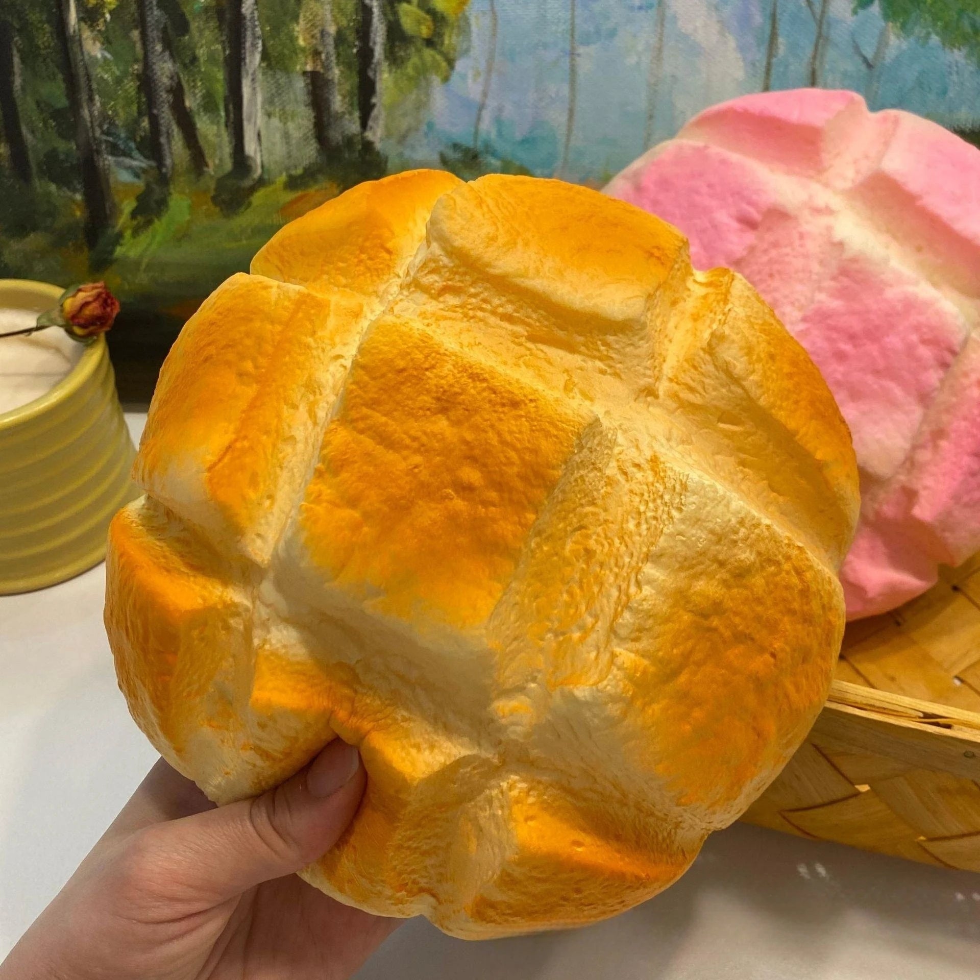 Oversized Pineapple Bun Slow Rise Squishy