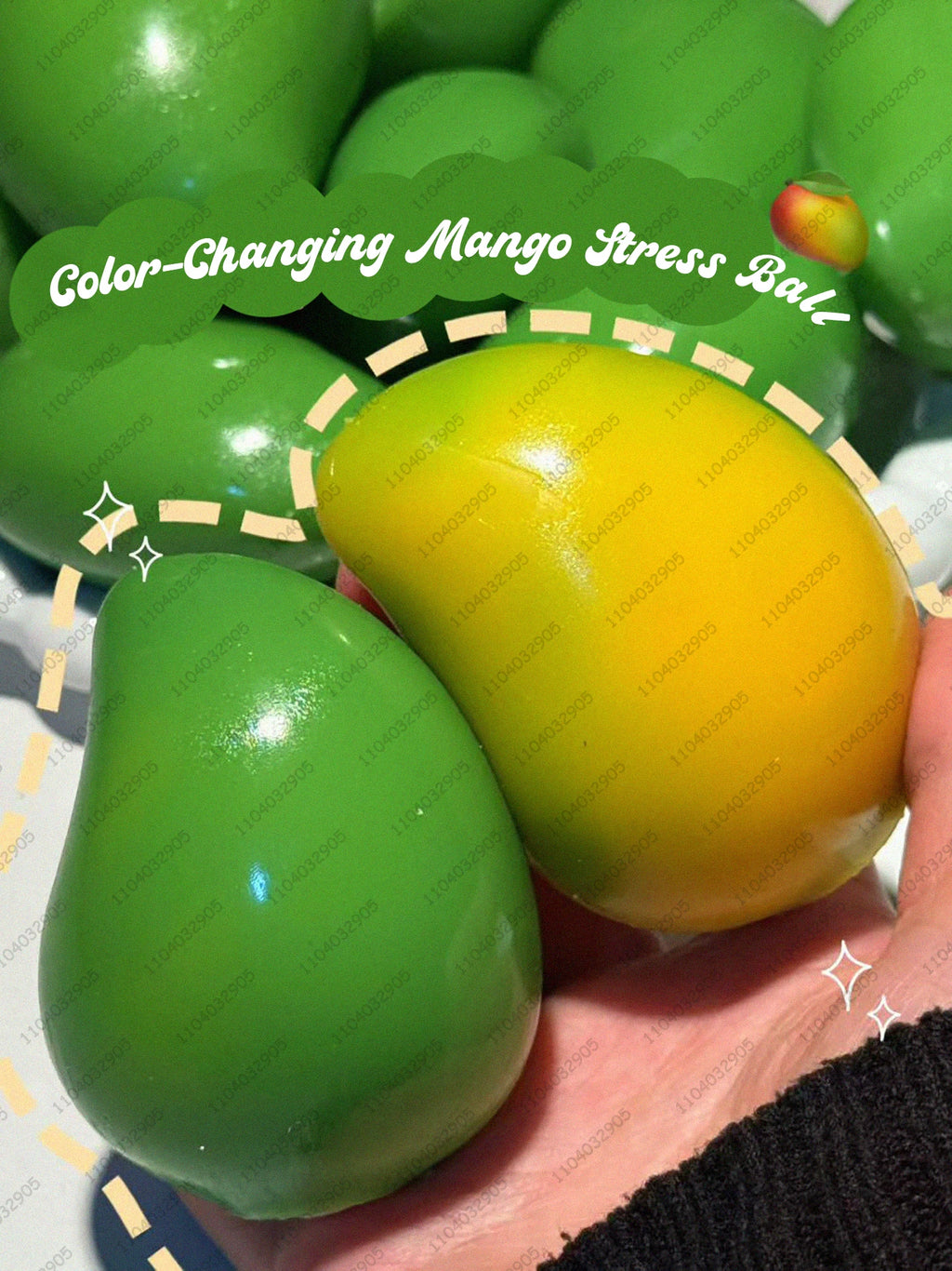 Colour-Changing Mango Squeeze Ball