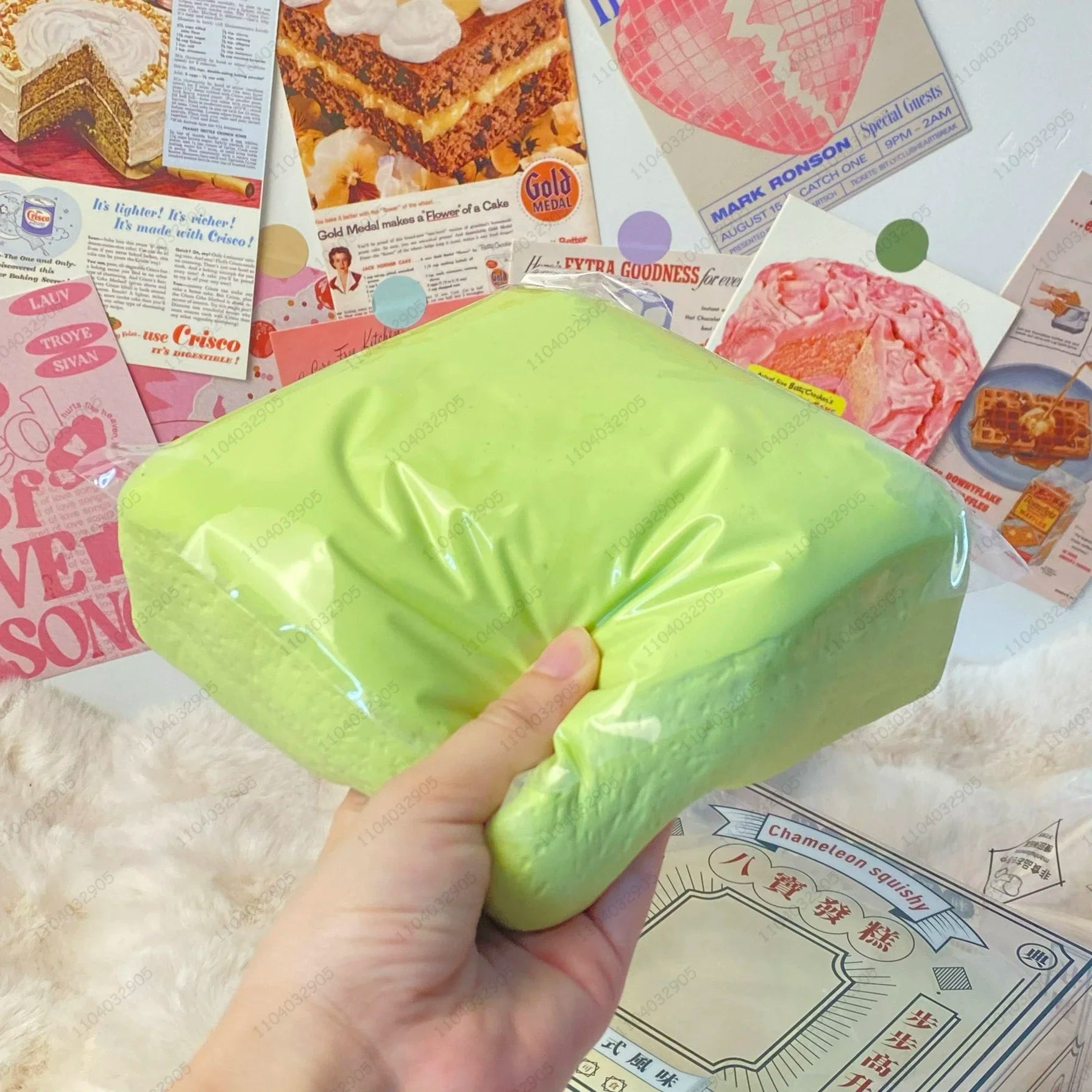 Jumbo Square Milk Cake Slow Rise Squishy