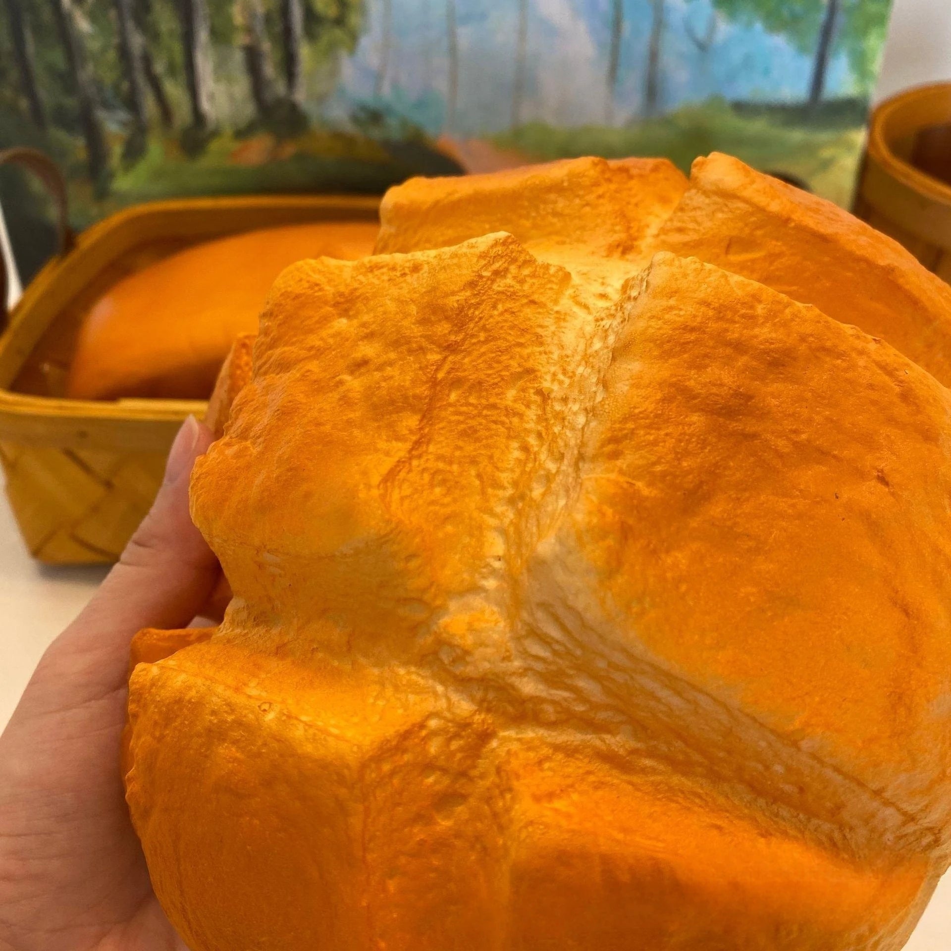 Oversized Pineapple Bun Slow Rise Squishy