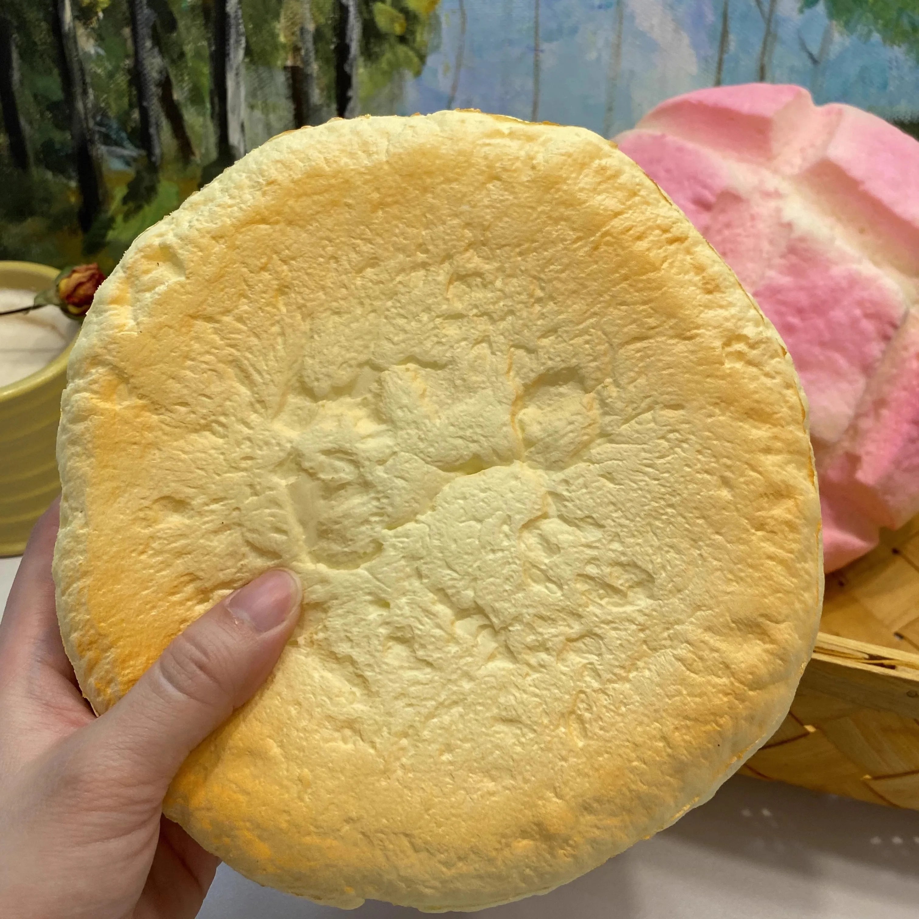 Oversized Pineapple Bun Slow Rise Squishy